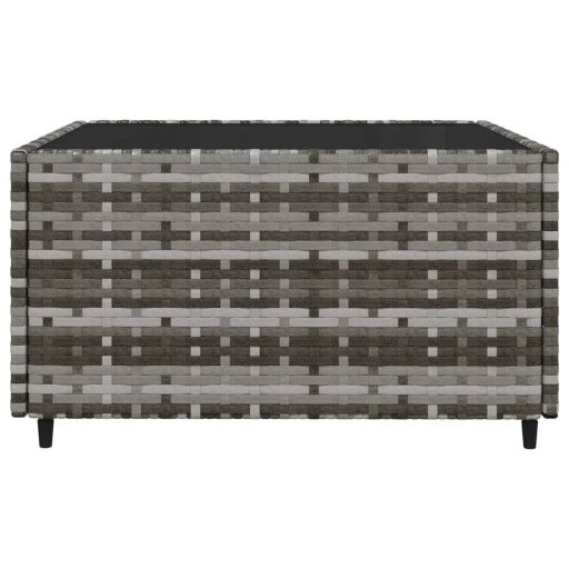 4 részes szürke polyrattan kerti ülőgarnitúra párnákkal