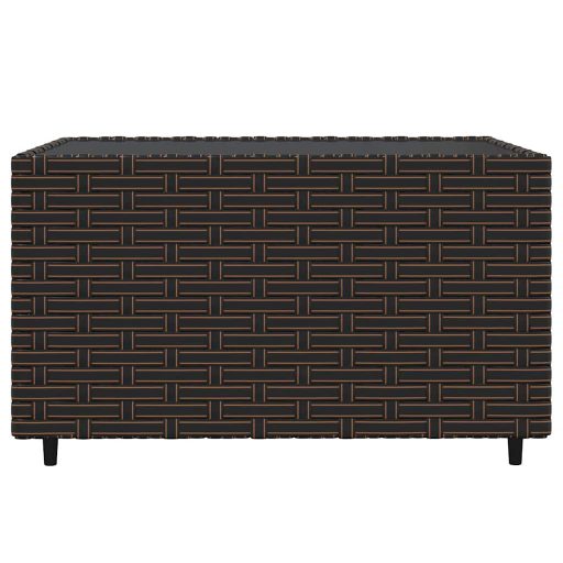 4 részes barna polyrattan kerti ülőgarnitúra párnákkal