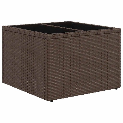 6 részes barna polyrattan kerti ülőgarnitúra párnával