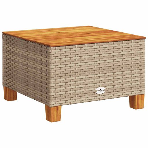 10 részes bézs polyrattan kerti ülőgarnitúra párnával