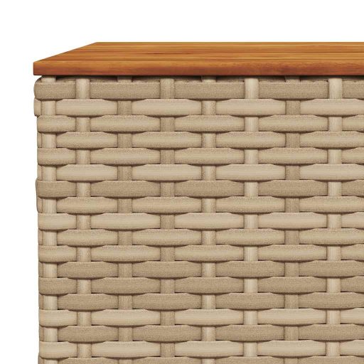 10 részes bézs polyrattan kerti ülőgarnitúra párnával
