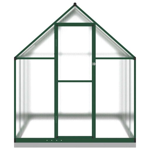 Zöld alumínium melegház alapvázzal 224x169x202 cm