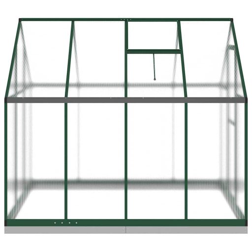 Zöld alumínium melegház alapvázzal 224x169x202 cm