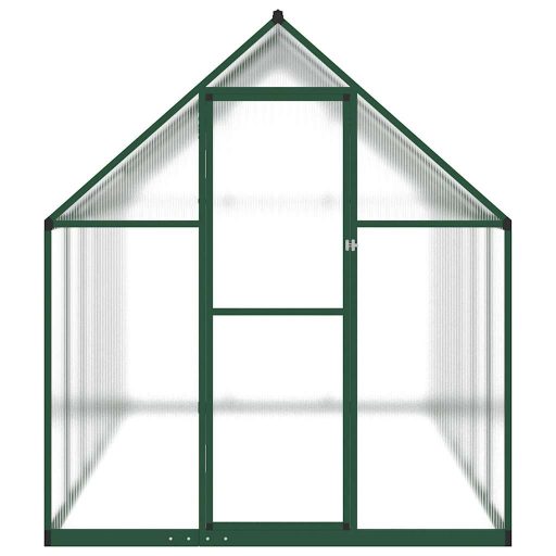 Zöld alumínium melegház alapvázzal 334x169x195 cm