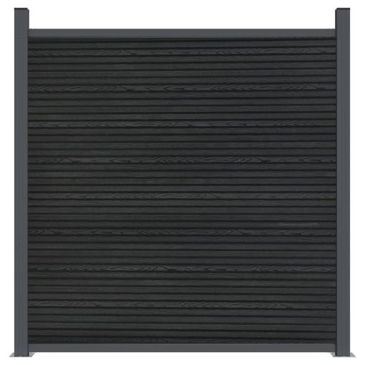 Szürke WPC kerítéspanel 699 x 186 cm