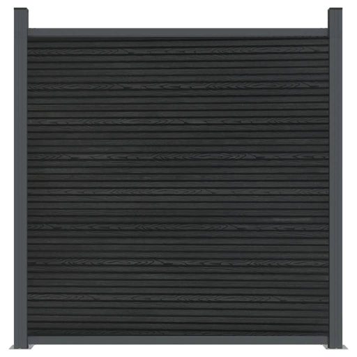 Szürke WPC kerítéspanel 872 x 186 cm