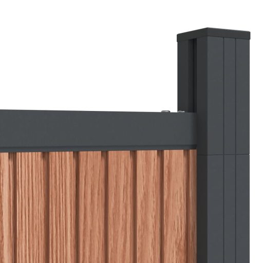 Barna WPC kerítéspanel 699 x 186 cm