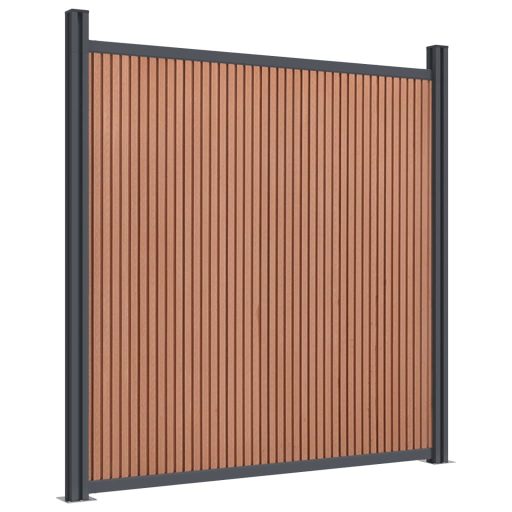 Barna WPC kerítéspanel 872 x 186 cm
