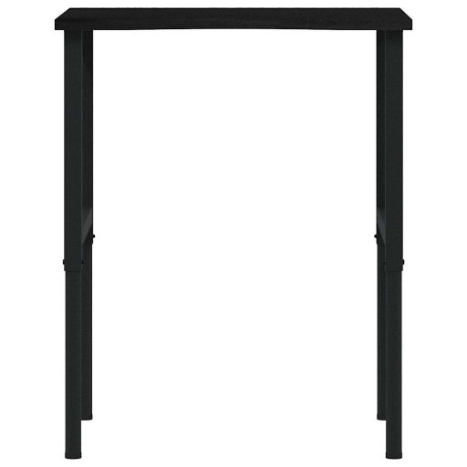 Sötétbarna tömör tölgyfa munkapad 80 x 60 x (71,5-98) cm