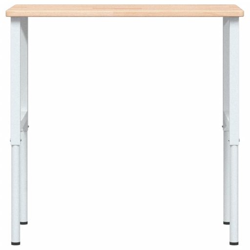Tömör tölgyfa négyszög alakú munkapad 100 x 60 x (71,5-98) cm