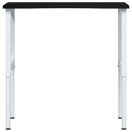 Sötétbarna tömör tölgyfa munkapad 100 x 60 x (71,5-98) cm