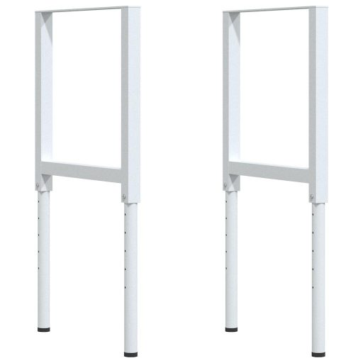 Sötétbarna tömör tölgyfa munkapad 100 x 60 x (71,5-98) cm