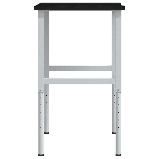 Sötétbarna tömör tölgyfa munkapad 100 x 60 x (71,5-98) cm