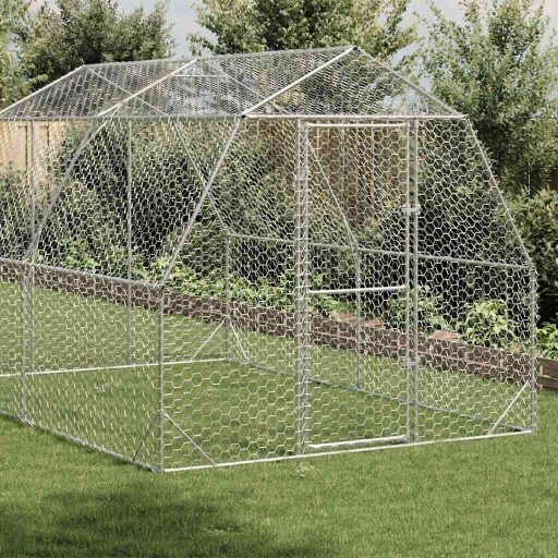 Csirkefuttató 2,5x4x2,25 m horganyzott acél