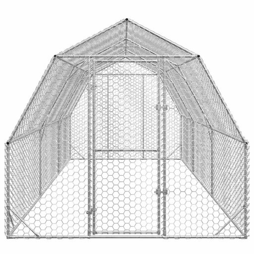 Csirkefuttató 2,5x6x2,25 m horganyzott acél