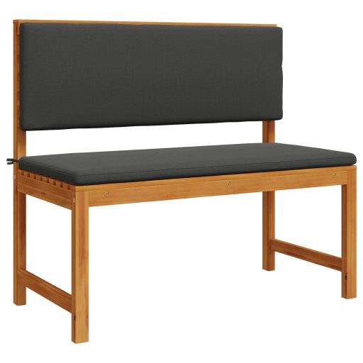 3 darabos kertibútor szett párnákkal, masszív akácfából