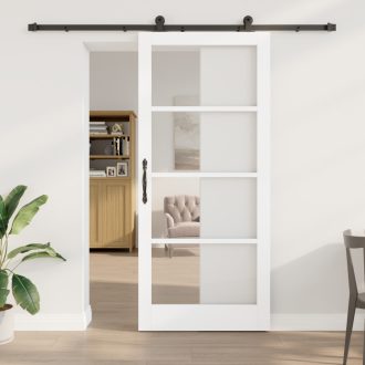   Csúszó Ajtó Felszerelési Készlet "ORKDAL" Fehér 93x211 cm