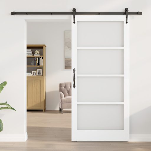 Csúszdaajtó hardverkészlettel "ORKDAL" Fehér 93x202 cm