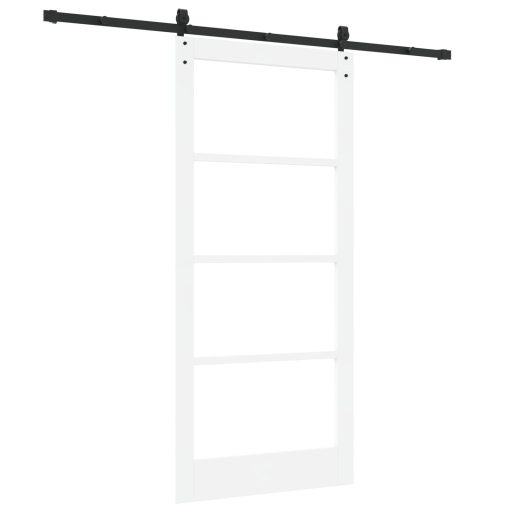 Csúszdaajtó hardverkészlettel "ORKDAL" Fehér 93x202 cm