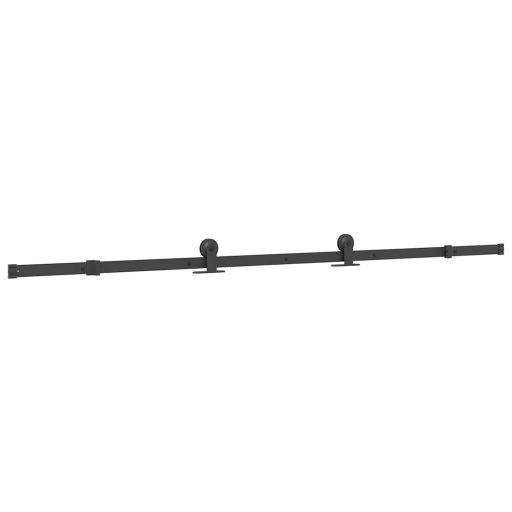 Tömör fenyőfa tolóajtó fémszerelékszettel 95 x 210 cm