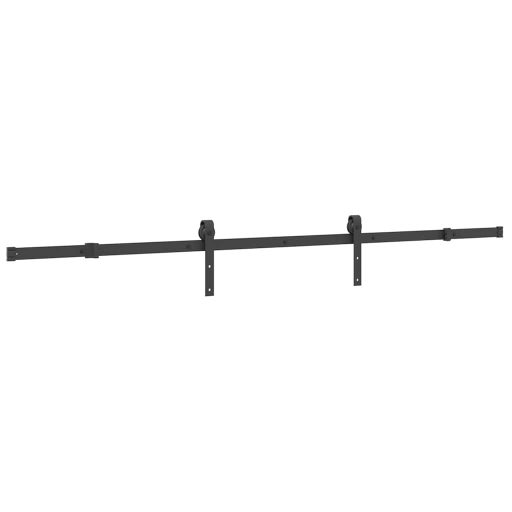 Tömör fenyőfa tolóajtó fémszerelékszettel 80 x 210 cm