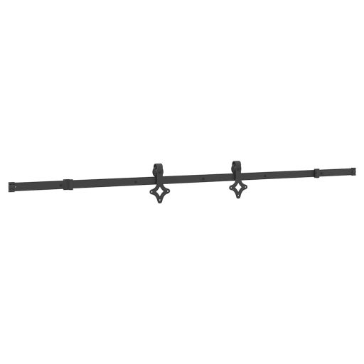 Tömör fenyőfa tolóajtó fémszerelékszettel 80 x 210 cm