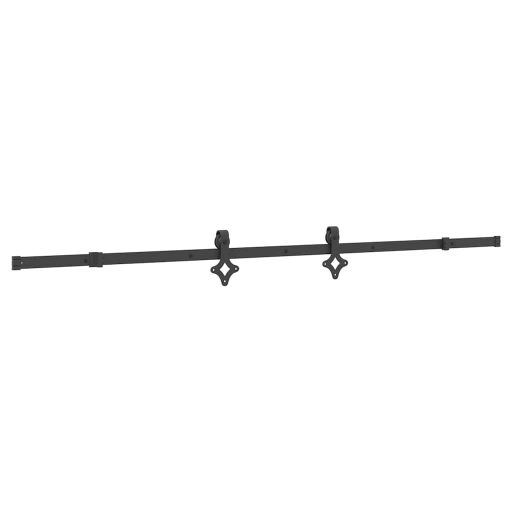 Tömör fenyőfa tolóajtó fémszerelékszettel 100 x 210 cm