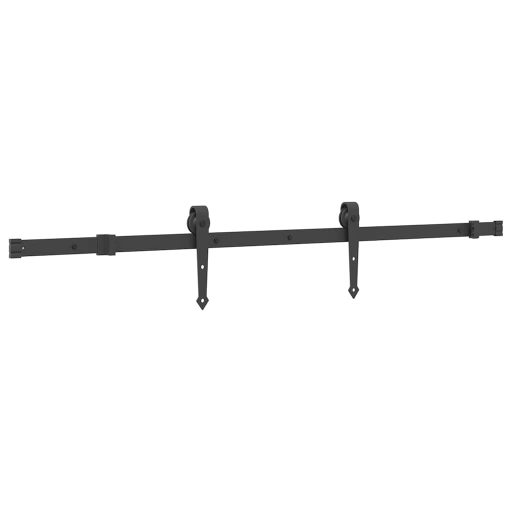 Tömör fenyőfa tolóajtó fémszerelékszettel 80 x 210 cm