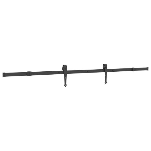 Tömör fenyőfa tolóajtó fémszerelékszettel 100 x 210 cm