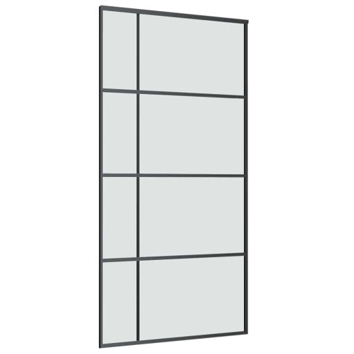 ESG üveg-alumínium tolóajtó fémszerelvény-szettel 102,5x205 cm