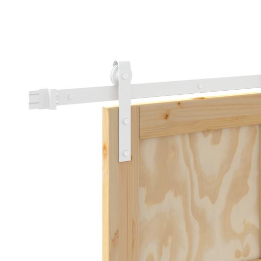 Csúszó Ajtó 2 db Természetes és fehér Tömör fenyőfa 86 x 211 cm