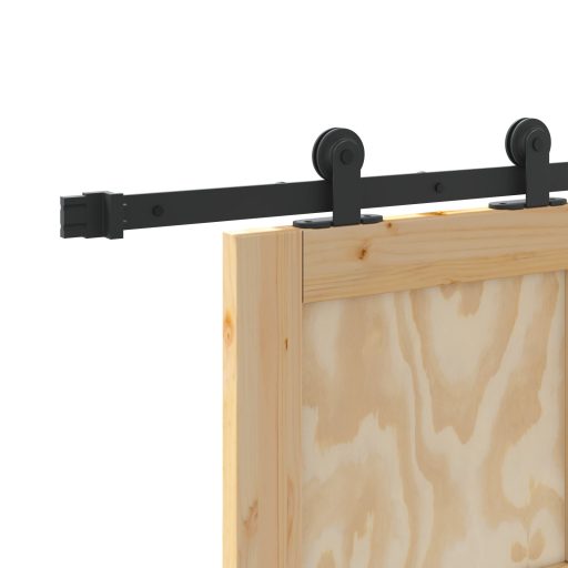 Csúszóajtó Szerelvény Készlettel 73,5 x 211 cm Tömör Fenyő