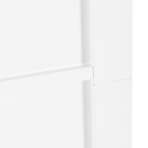 Csúszó ajtó akasztószettel fehér 78x211 cm szilárd fenyőből