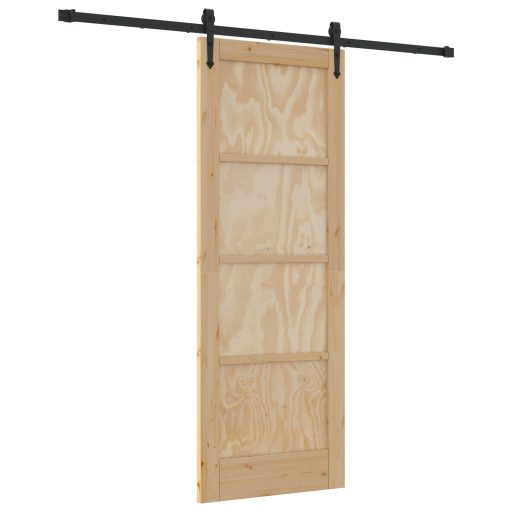Csúszkajáró ajtó hardver készlettel 73.5x198.5 cm Tömör Fenyő