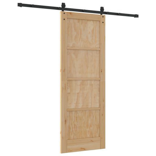 Csúszkajáró ajtó hardver készlettel 73.5x198.5 cm Tömör Fenyő