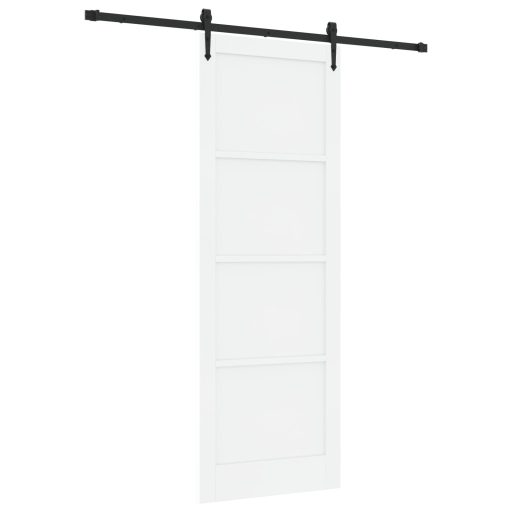 Csúszó Ajtó 2-db-os Készlet FEHÉR és Fekete Fa 83 x 232 cm