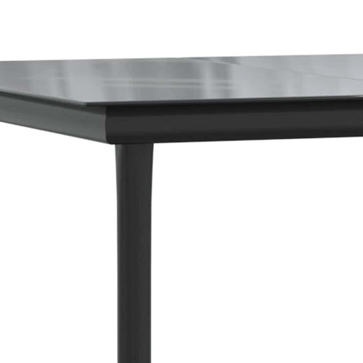 7 részes szürke polyrattan üveg kerti étkezőgarnitúra párnával