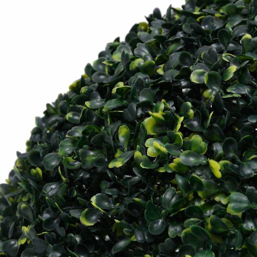 2 db zöld mesterséges boxwood gömbök LED fényekkel 52 cm
