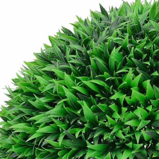 2 db zöld mesterséges boxwood gömbök LED fényekkel 55 cm