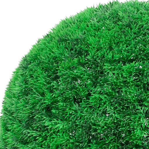 2 db zöld mesterséges boxwood gömbök LED fényekkel 52 cm