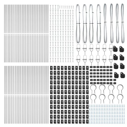 Kerítés Oszlopok 52 db Ø32 mm 210 cm Horganyzott acél