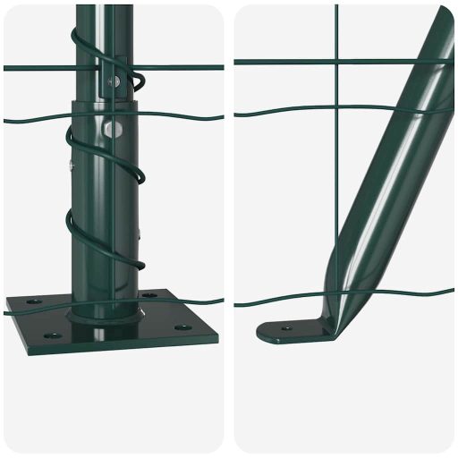 Euro Kerítés 13 Flanged Posts 0.6x25 m Horganyzott Acél