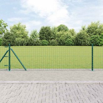   Euró Kert Kerítés 13 Lemezes Támfákkal 0.6x50 m Horganyzott Acél