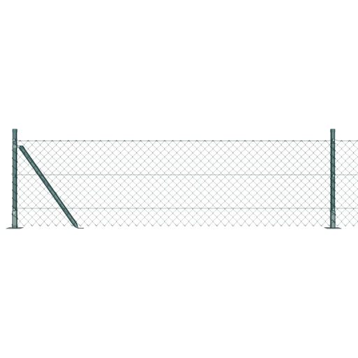 Kerítésoszlop szett Ezüst 25 x 0.6 m Horganyzott acél