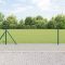 Kerítésoszlop szett Ezüst 25 x 0.6 m Horganyzott acél & PVC