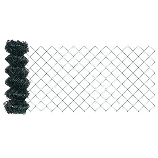 Kerítésoszlop szett Ezüst 25 x 0.6 m Horganyzott acél & PVC