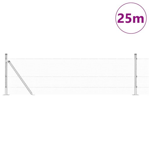 Hegesztett Drótháló Kerítés 13 Fokozott Kozmikus Oszloppal Zöld 0.6x25 m Acél