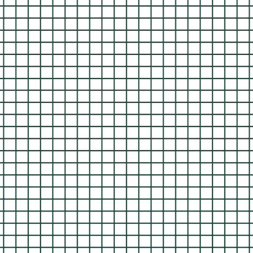 Hegesztett Drótháló Kerítés 13 Flenked Oszloppal Zöld 0.6x50 m Acél