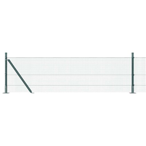Hegesztett Drótkerítés 13 Flanged Posttal Zöld 0.6x100 m Acél