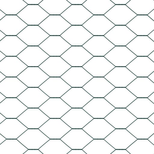 Hatszögű Kerítés zöld 1,2x10 m Acél,  Kerítésoszlopok Spike-kal 7 db Ø32 mm 140 cm Horganyzott Acél